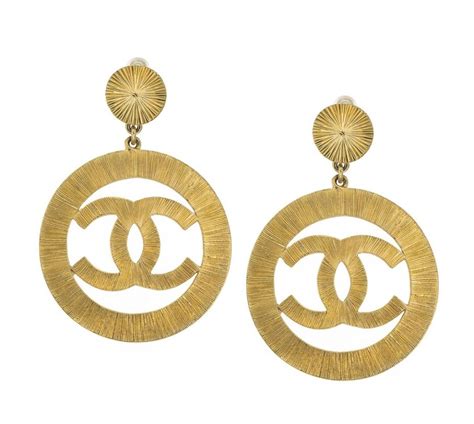 big chanel earrings replica|large Chanel inspired earrings.